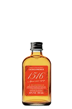 [PROD-0017] PETACA Cachaça 1516 Premium 4 Madeiras 180ml 40%Vol