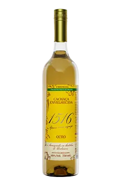 [PROD-0002] Cachaça 1516 Ouro envelhecida em Umburana 750ml 40%Vol